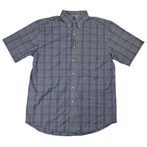 Ariat Pro Series Button Down Shirt Mens Medium Western Shirt Plaid Short Sleeve